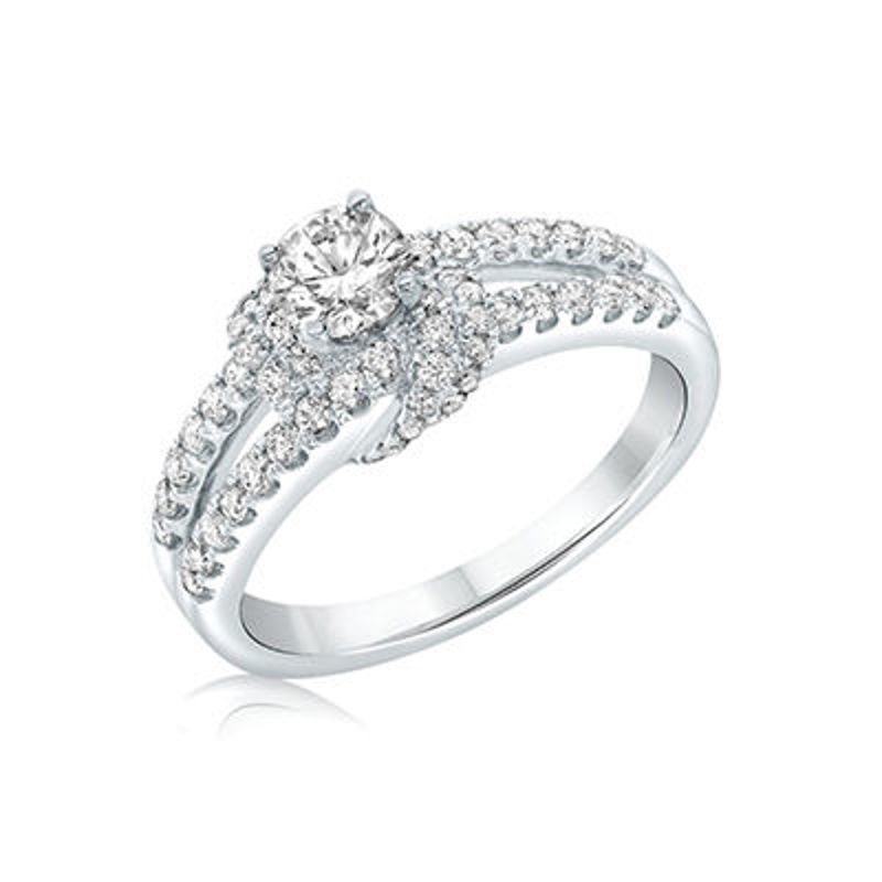 Picture of 14K White Gold Diamond Engagement Ring