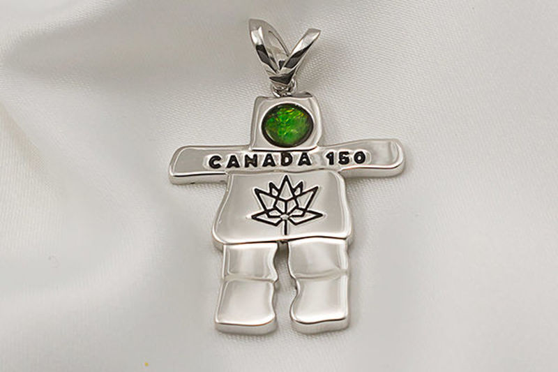 Picture of Canada 150 Official Silver Inukshuk Pendant