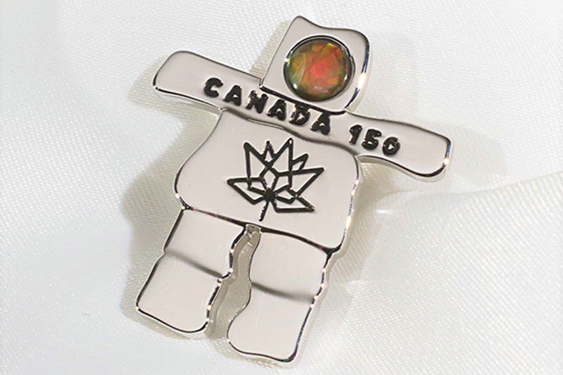 Picture of Canada 150 Official Silver Inukshuk Pin