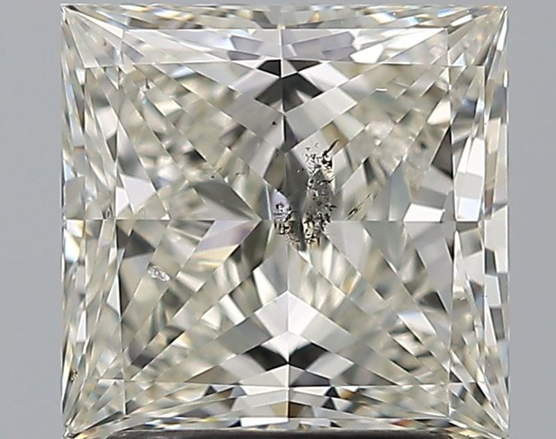 Picture of 2 carats PRINCESS GIA certified Loose diamond, I Color | SI2 clarity | VG cut