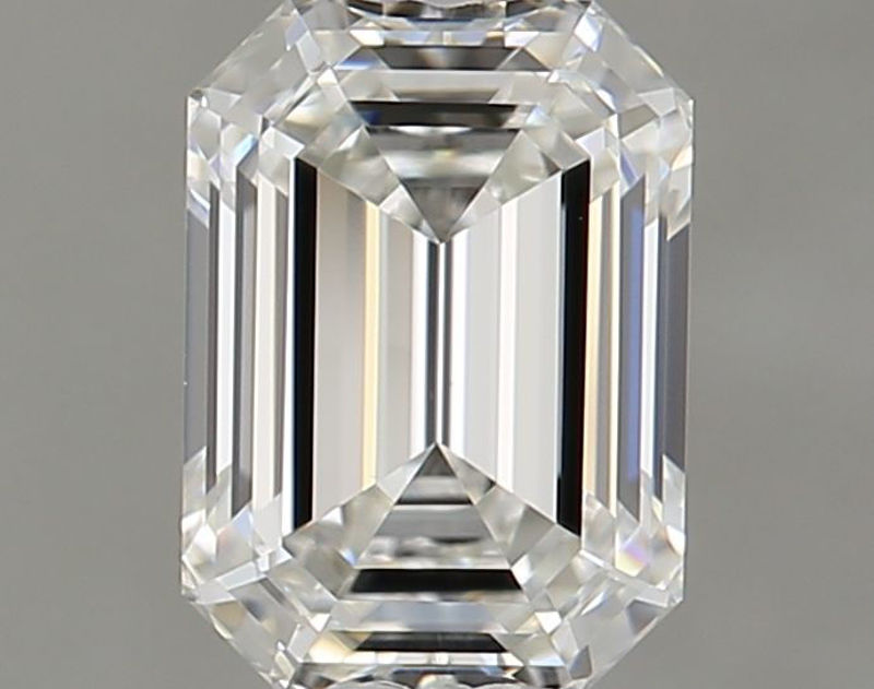 Picture of 0.9 carats EMERALD GIA certified Loose diamond, H Color | VVS2 clarity