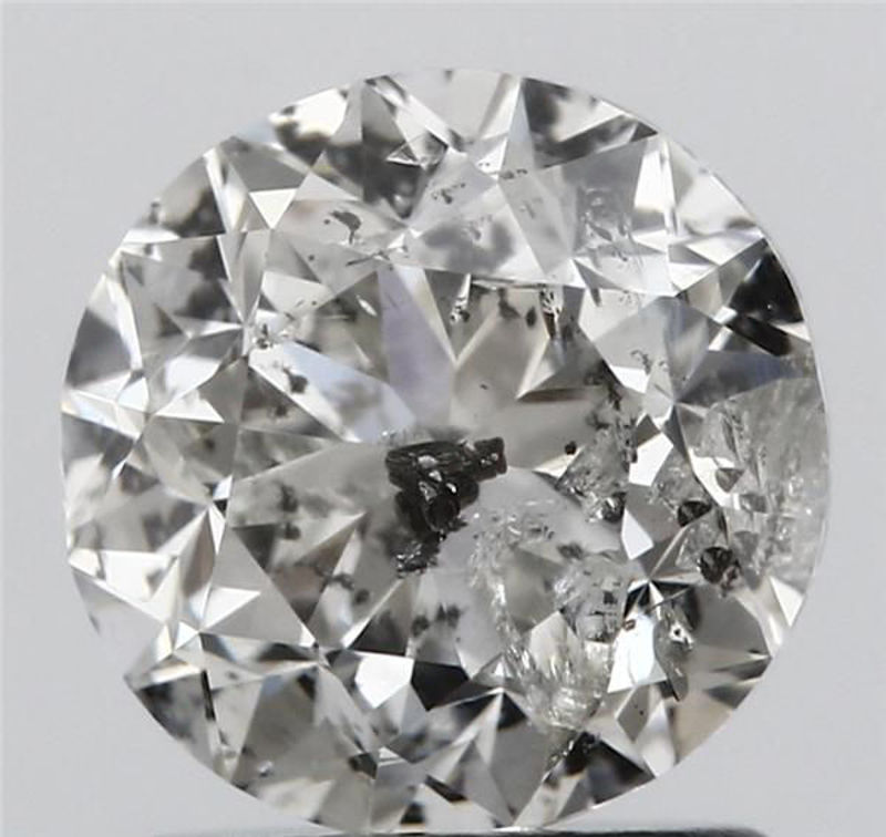 Picture of 1.5 carats ROUND HRD certified Loose diamond, H Color | I1 clarity | F cut