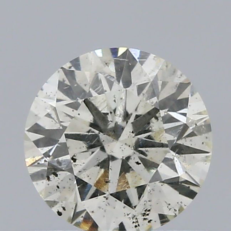 Picture of 0.61 carats ROUND IGI certified Loose diamond, I Color | SI2 clarity | EX cut