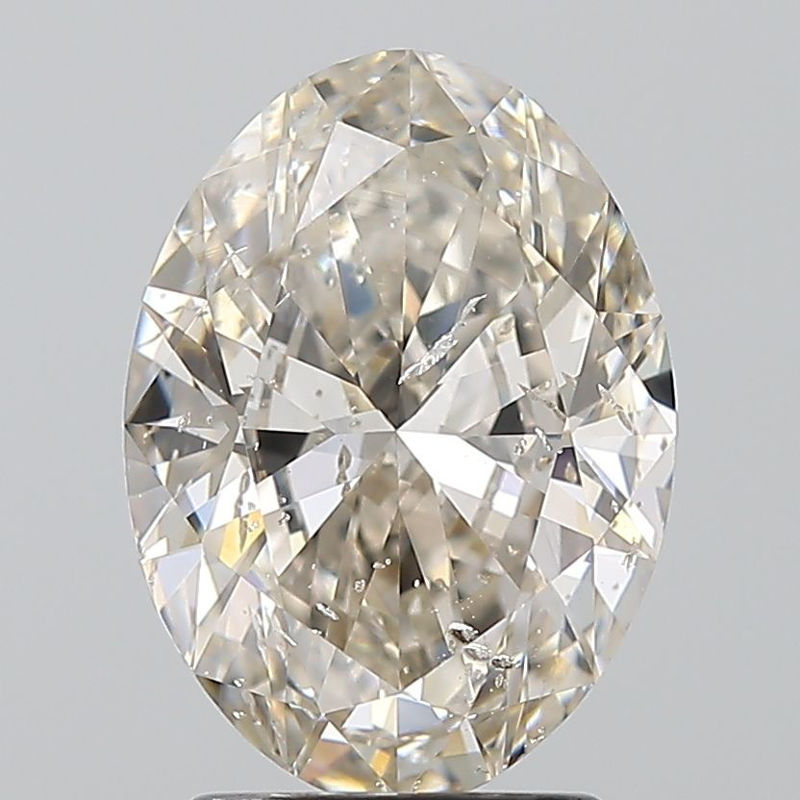 Picture of 2.5 carats OVAL HRD certified Loose diamond, J Color | SI2 clarity