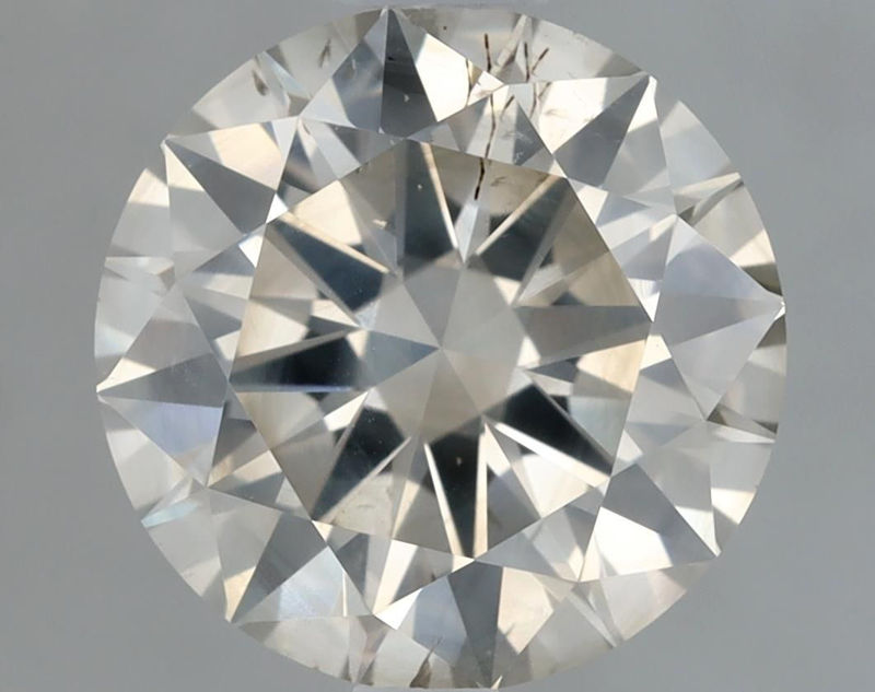 Picture of 2 carats ROUND IGI certified Loose diamond, L Color | I1 clarity | EX cut