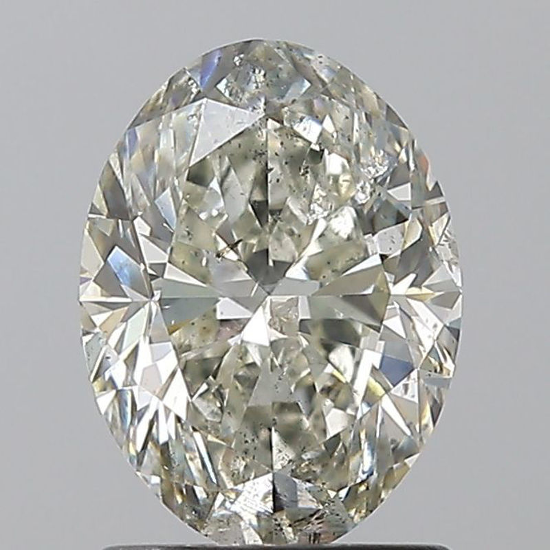 Picture of 1.5 carats OVAL GIA certified Loose diamond, L Color | SI2 clarity