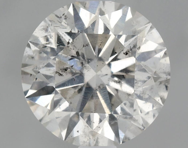 Picture of 1.5 carats ROUND IGI certified Loose diamond, H Color | I1 clarity | EX cut