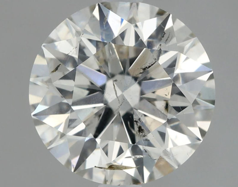 Picture of 1.5 carats ROUND IGI certified Loose diamond, I Color | SI2 clarity | EX cut