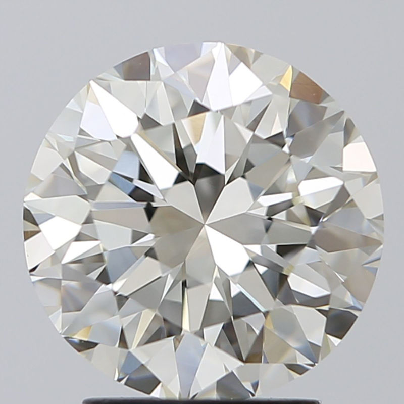 Picture of 3.01 carats ROUND IGI certified Loose diamond, I Color | VVS2 clarity | EX cut