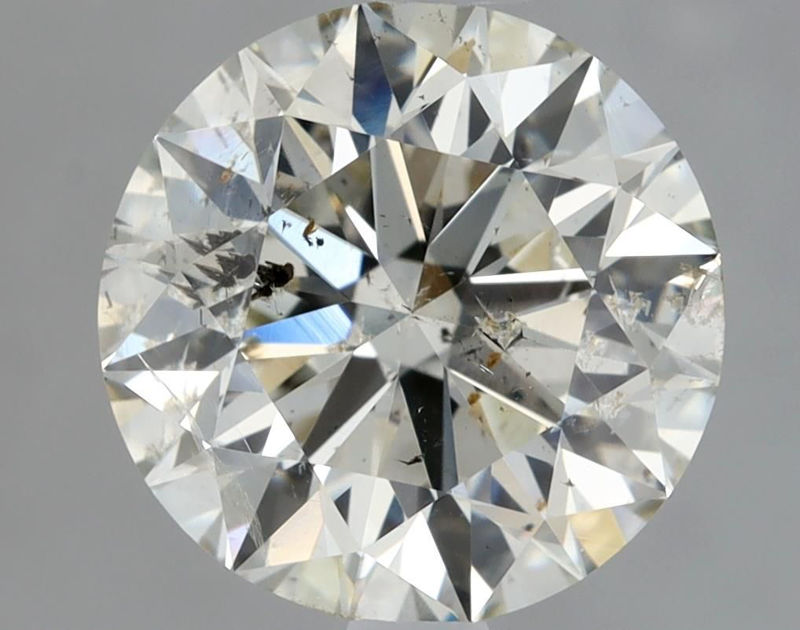 Picture of 2 carats ROUND IGI certified Loose diamond, J Color | SI2 clarity | EX cut