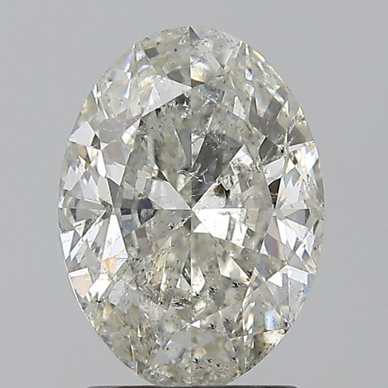 Picture of 2.01 carats OVAL HRD certified Loose diamond, I Color | SI2 clarity