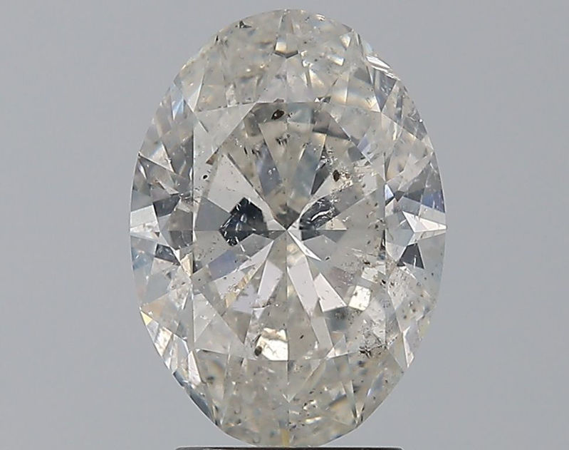 Picture of 3 carats OVAL IGI certified Loose diamond, H Color | SI2 clarity | VG cut