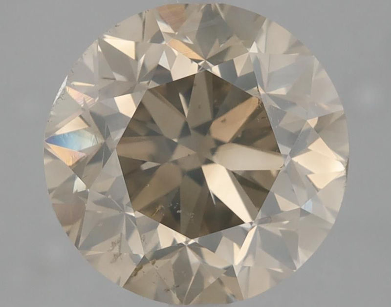 Picture of 3.02 carats ROUND IGI certified Loose diamond, N Color | I1 clarity | GD cut