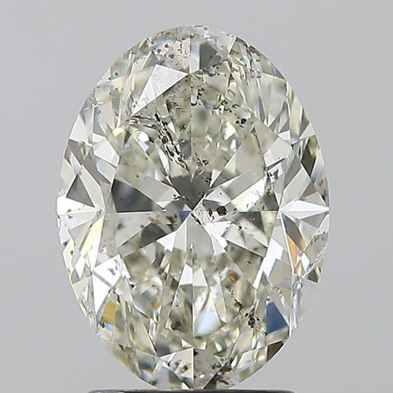 Picture of 2.5 carats OVAL HRD certified Loose diamond, I Color | SI2 clarity