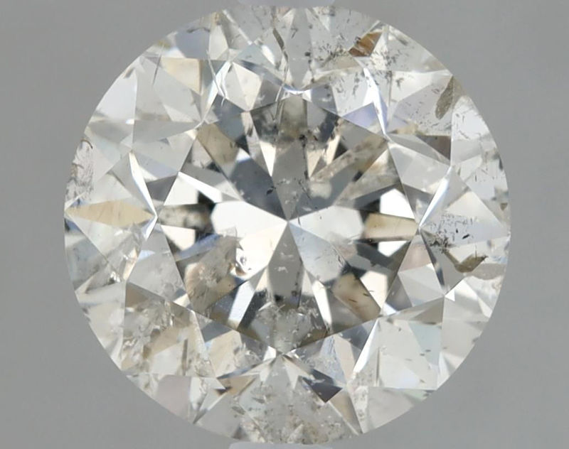 Picture of 2.02 carats ROUND IGI certified Loose diamond, J Color | I1 clarity | GD cut