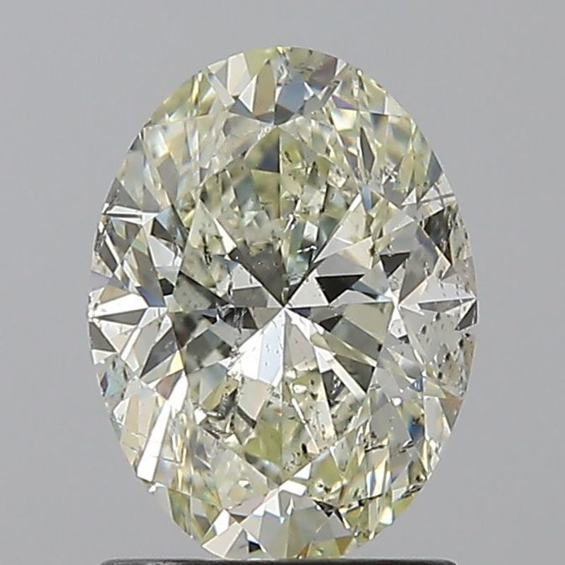 Picture of 1.5 carats OVAL HRD certified Loose diamond, K Color | SI2 clarity