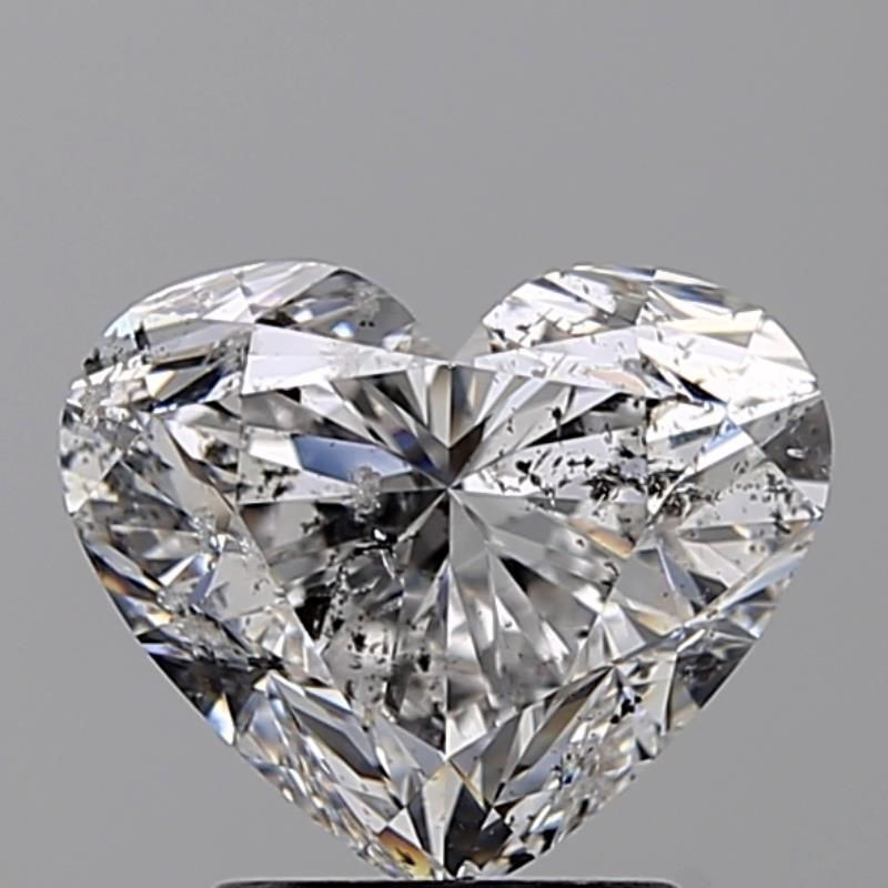 Picture of 2.27 carats HEART GIA certified Loose diamond, E Color | I1 clarity | GD cut