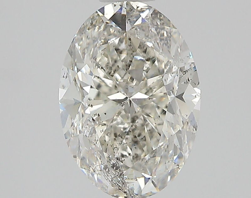 Picture of 1.57 carats OVAL IGI certified Loose diamond, H Color | SI2 clarity