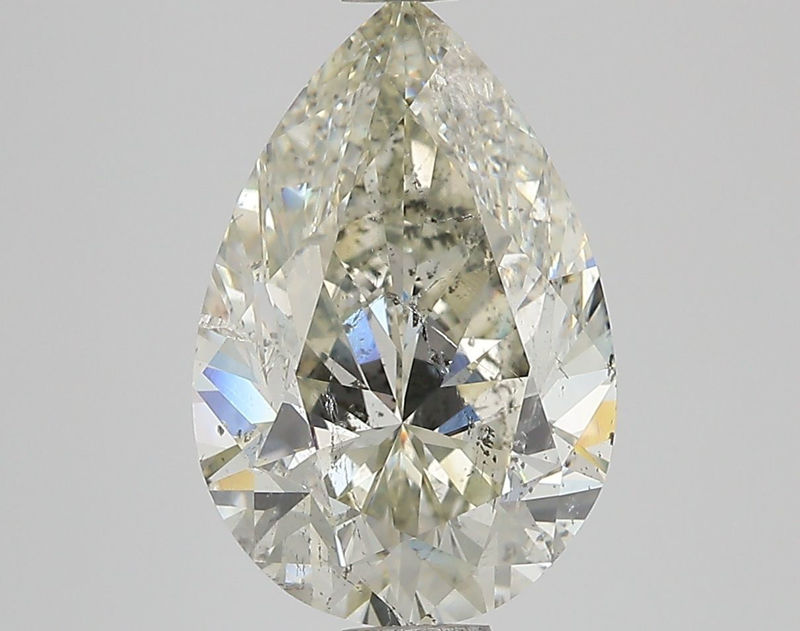 Picture of 4.12 carats PEAR IGI certified Loose diamond, K Color | SI2 clarity