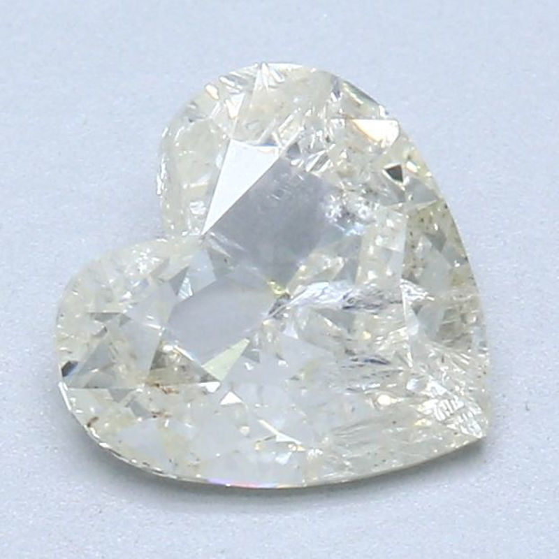 Picture of 1.18 carats HEART Loose diamond, K Color | I2 clarity